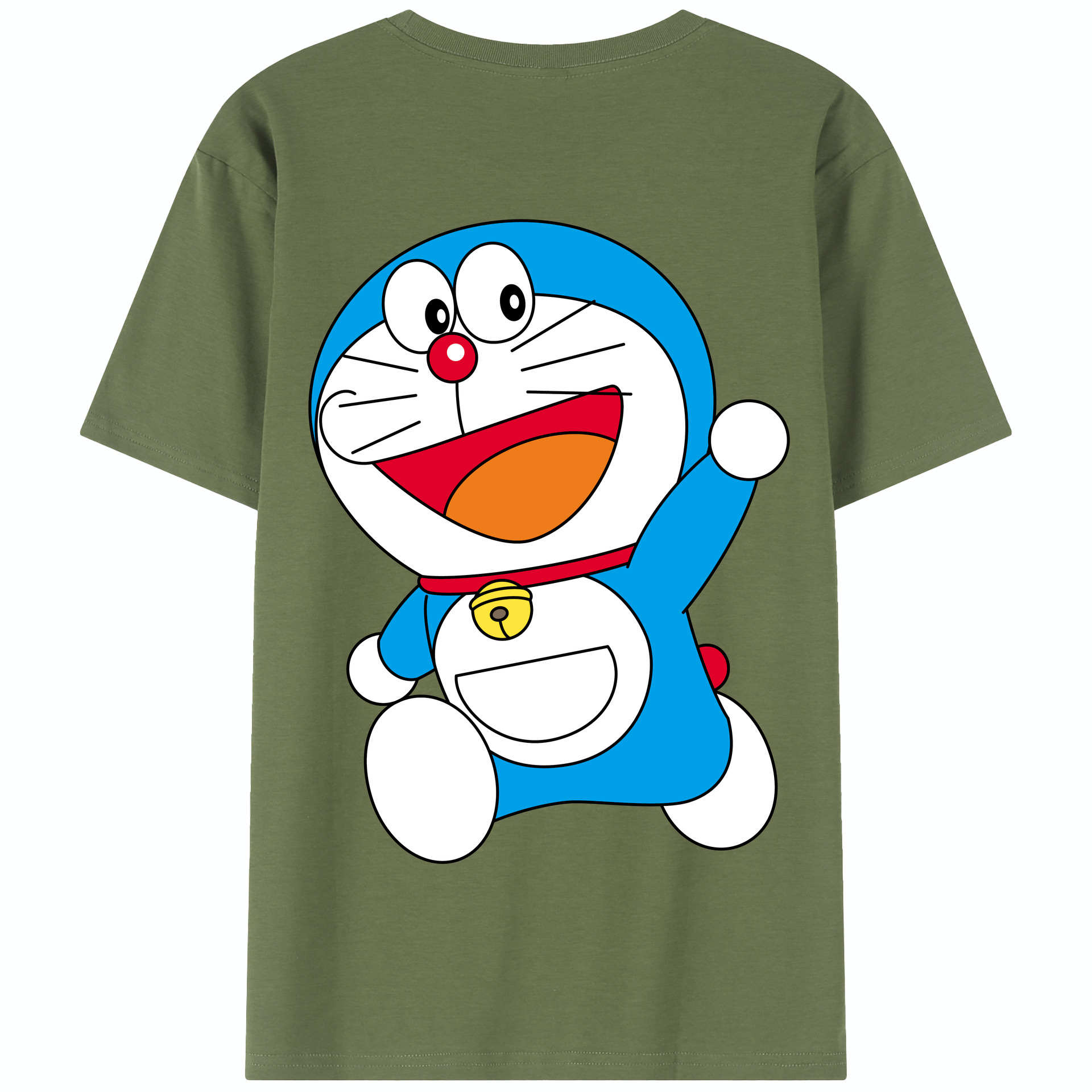 （画像用） ドラえもん Doraemon 綿100％半袖Tシャツ（背面プリント）